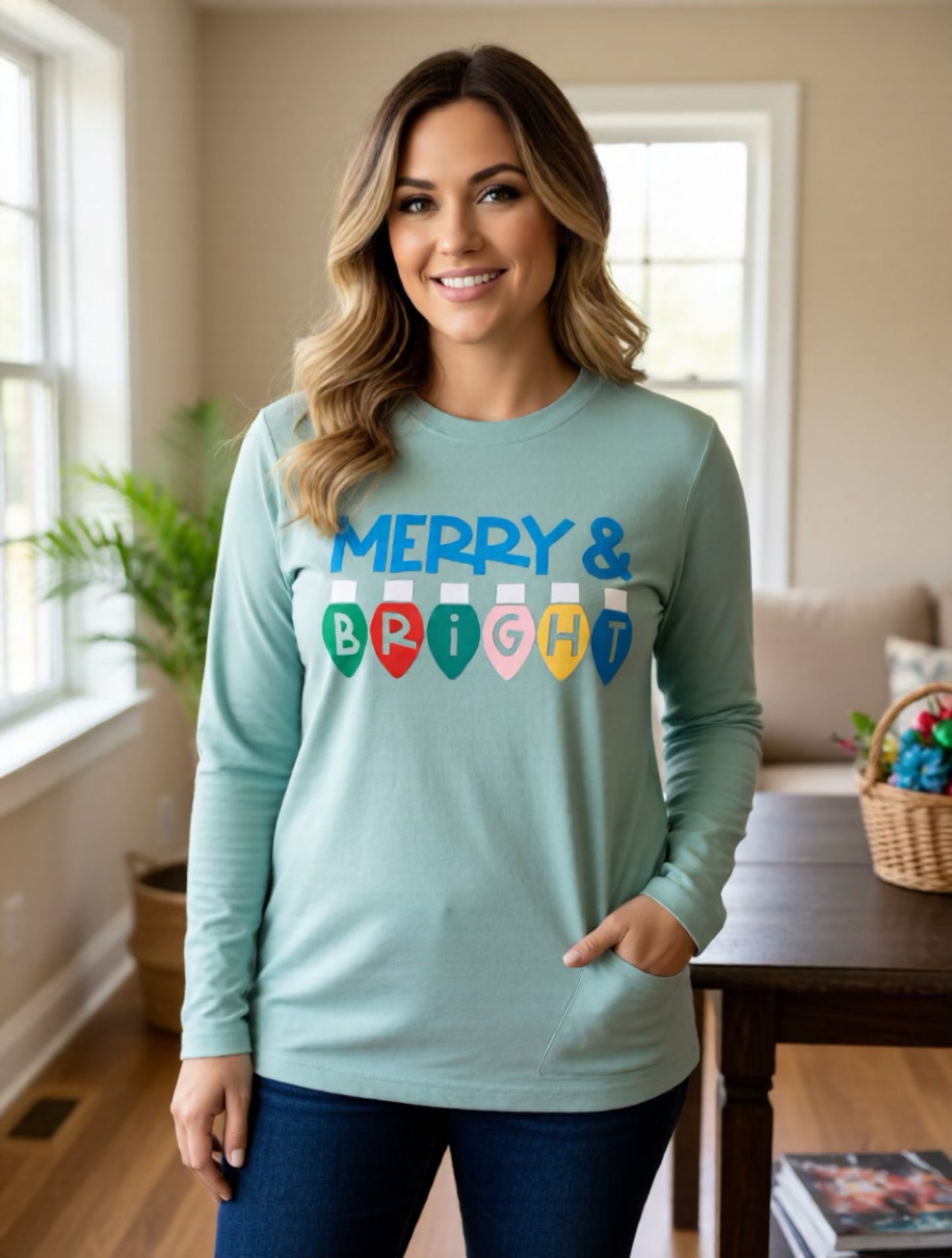 Long sleeve t-shirt Merry & Bright
