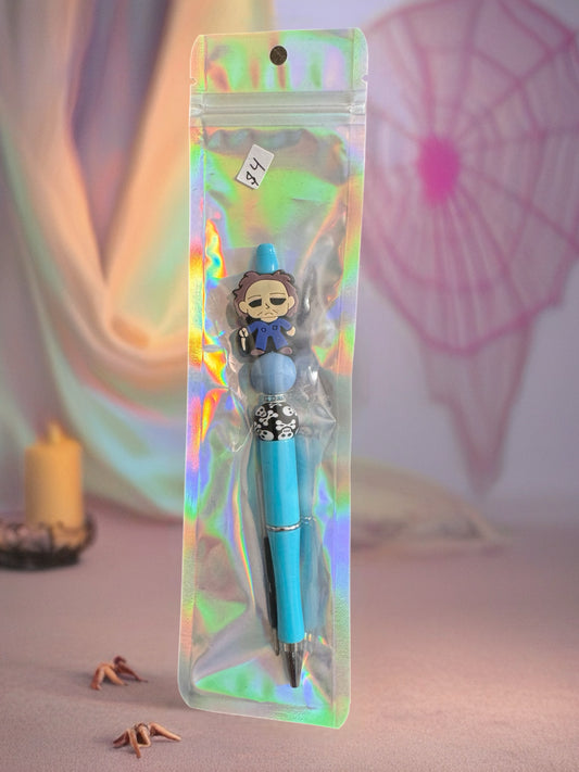 Michael Myers beaded pen