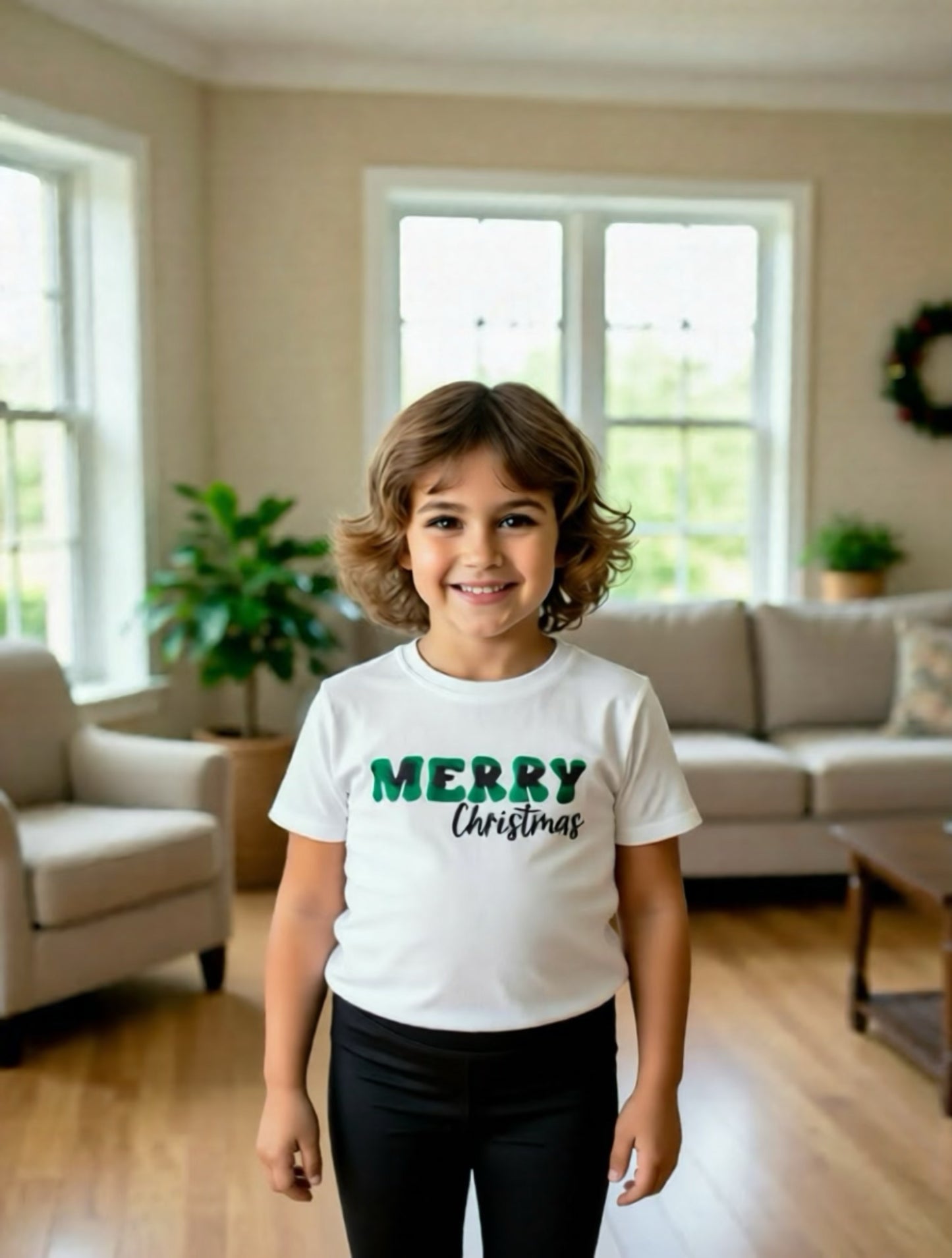 short sleeved Merry Christmas